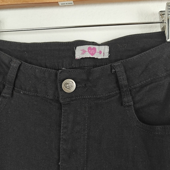 Buddy Love Kyla Feather Trim Ankle Pants - Black Size 27 Women's - Picture 11 of 15